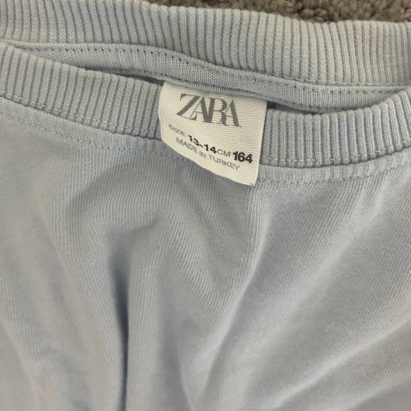 zara light blue tee - Picture 2 of 2